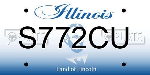 S772CU Illinois License Plate