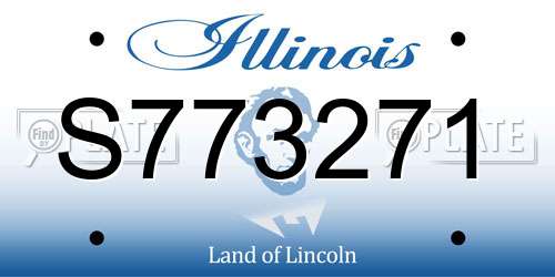 S773271 Illinois License Plate