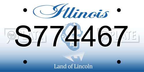 S774467 Illinois License Plate