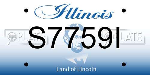S7759I Illinois License Plate