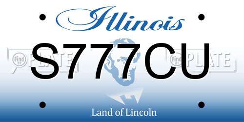 S777CU Illinois License Plate