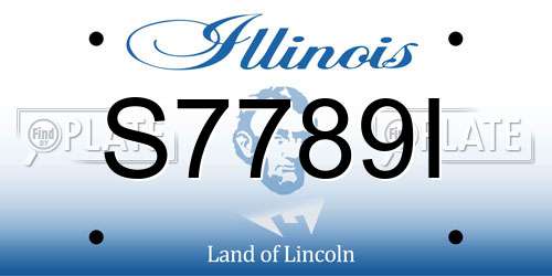S7789I Illinois License Plate