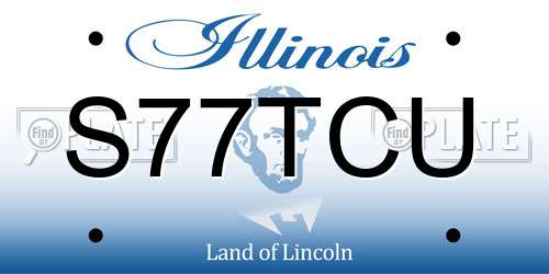 S77TCU Illinois License Plate