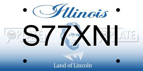S77XNI Illinois License Plate