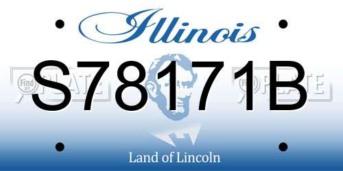 S78171B Illinois License Plate