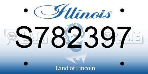 S782397 Illinois License Plate