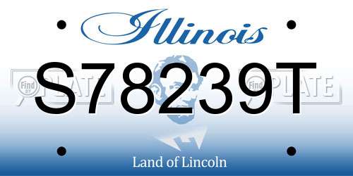 S78239T Illinois License Plate