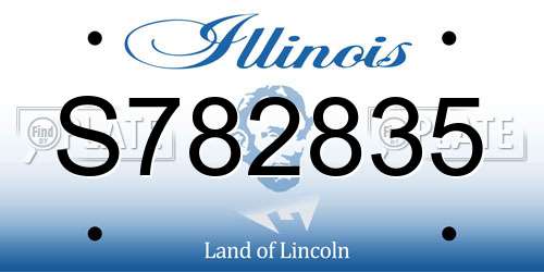 S782835 Illinois License Plate