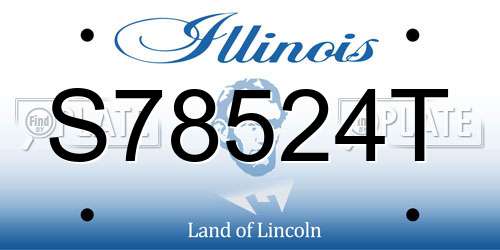 S78524T Illinois License Plate