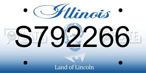 S792266 Illinois License Plate