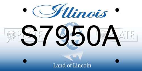 S7950A Illinois License Plate
