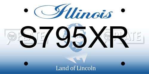 S795XR Illinois License Plate