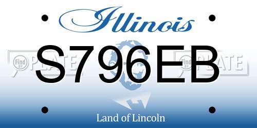 S796EB Illinois License Plate