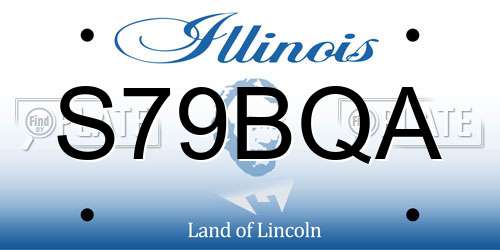 S79BQA Illinois License Plate