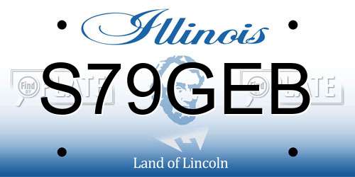 S79GEB Illinois License Plate