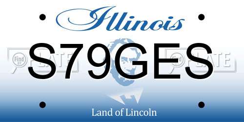 S79GES Illinois License Plate