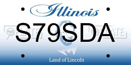 S79SDA Illinois License Plate
