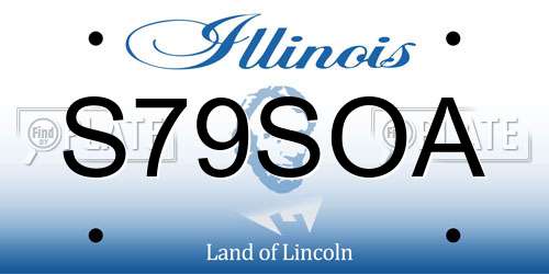 S79SOA Illinois License Plate