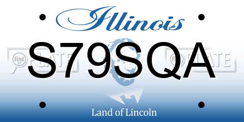 S79SQA Illinois License Plate