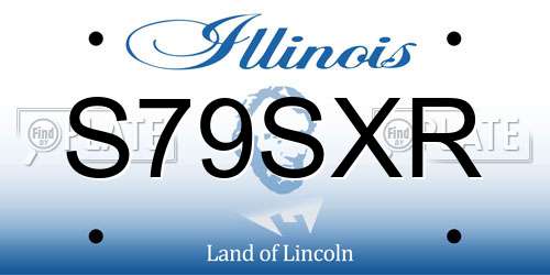 S79SXR Illinois License Plate