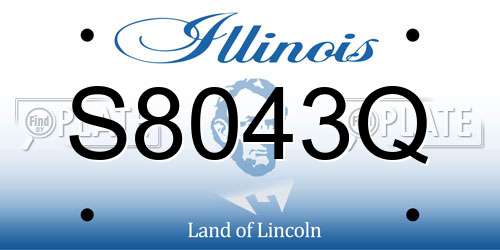 S8043Q Illinois License Plate