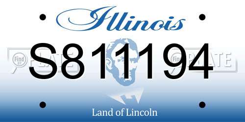 S811194 Illinois License Plate