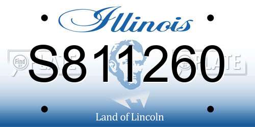 S811260 Illinois License Plate