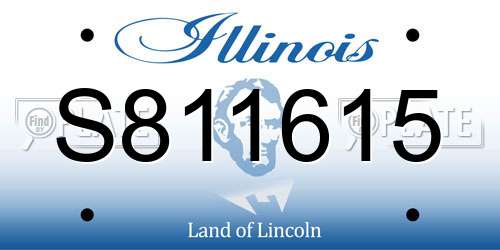 S811615 Illinois License Plate
