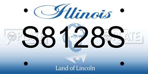 S8128S Illinois License Plate
