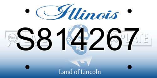 S814267 Illinois License Plate