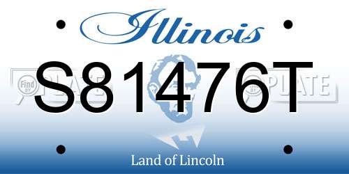 S81476T Illinois License Plate