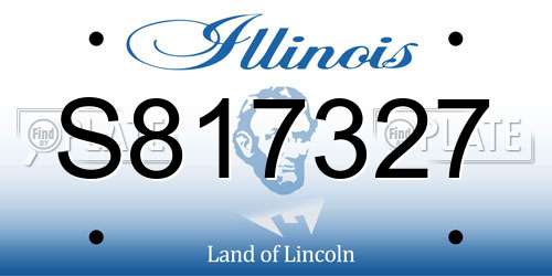 S817327 Illinois License Plate