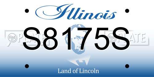 S8175S Illinois License Plate