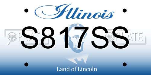 S817SS Illinois License Plate