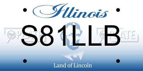 S81LLB Illinois License Plate