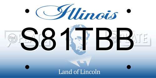 S81TBB Illinois License Plate