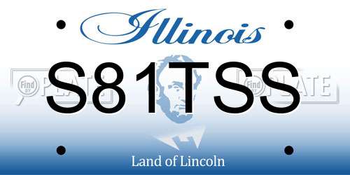 S81TSS Illinois License Plate