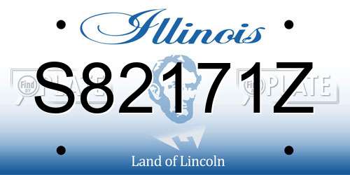 S82171Z Illinois License Plate