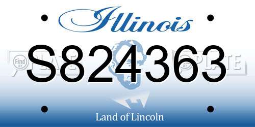 S824363 Illinois License Plate