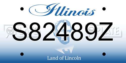 S82489Z Illinois License Plate