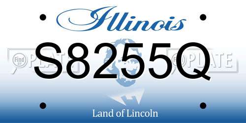 S8255Q Illinois License Plate
