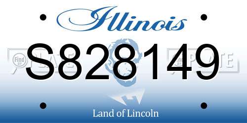 S828149 Illinois License Plate