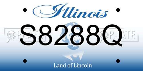 S8288Q Illinois License Plate