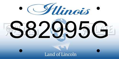 S82995G Illinois License Plate