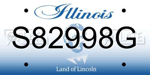 S82998G Illinois License Plate