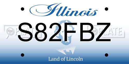 S82FBZ Illinois License Plate