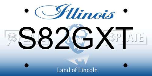 S82GXT Illinois License Plate