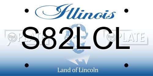S82LCL Illinois License Plate
