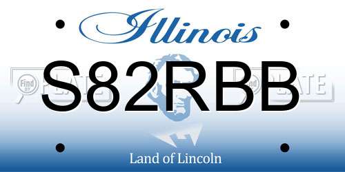 S82RBB Illinois License Plate