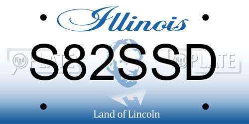 S82SSD Illinois License Plate